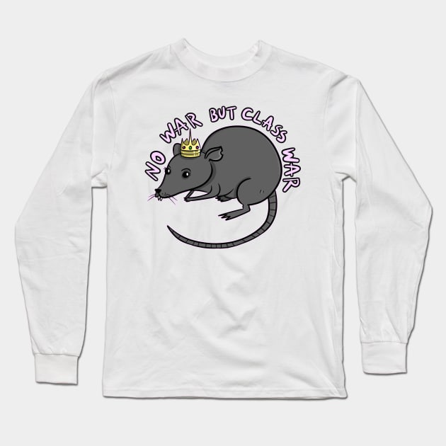 NO WAR BUT CLASS WAR Long Sleeve T-Shirt by roxiqt